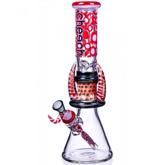 Devil\'s Heart - Cheech? - 14\" Dual Horn Beaker Base Bong New