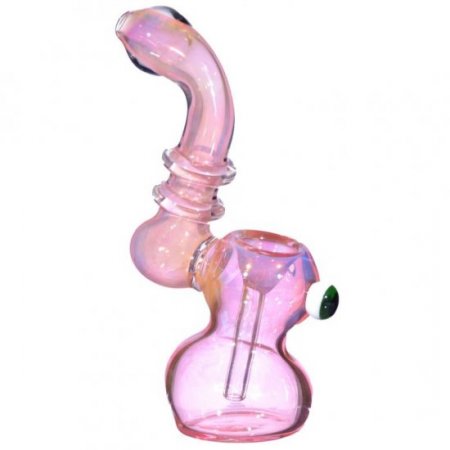 6" Sleek and Shiny Bubbler - Rose Gold New