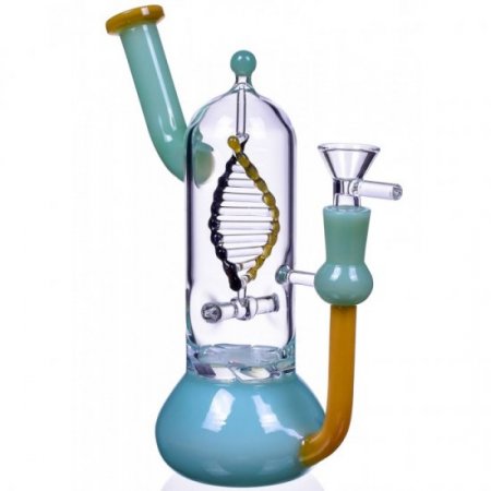 Aquaman's Pipe - 8.5" Rotating DNA Perc New