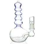 The Portable Lava Tube Mini Oil Dab Rig with Oil Dome and Nail and Dry Herb Bowl - Purple New