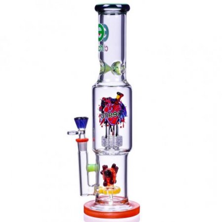 Heart & Dagger - Cheech? - 15" Matrix to Showerhead Perc Bong New