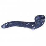 5" spotted Sherlock Glass Pipe - Purple New