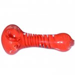 4" Twisted Spiral Hand Pipe - Red Buy One Get One Free!! New