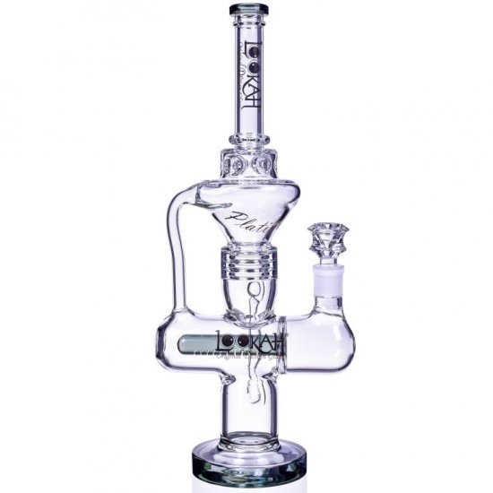 Smoking Prince - Lookah? - 17\" Inline Recycler Perc Bong - Winter Green New