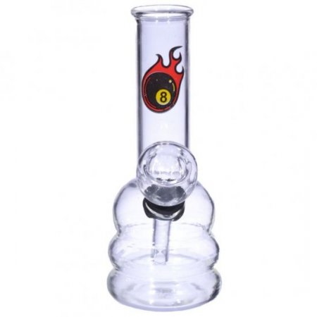 5.25" Flaming 8 Ball Mini Water Pipe - Buy One Get One Free!! New