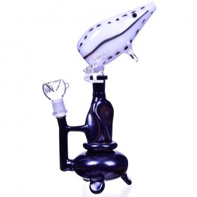 The Smoking Frog - 9" Double Chamber Removable Pyramid Base Bong New