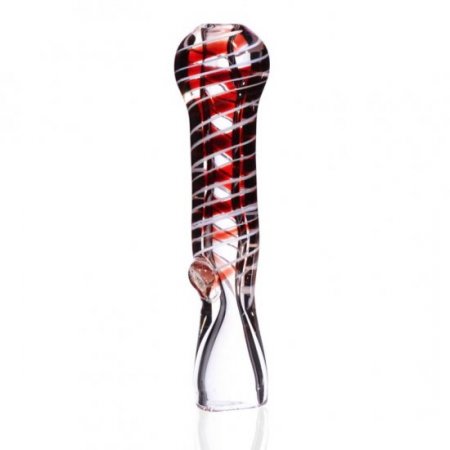 3" Swirled Fumed Chillum - Red New