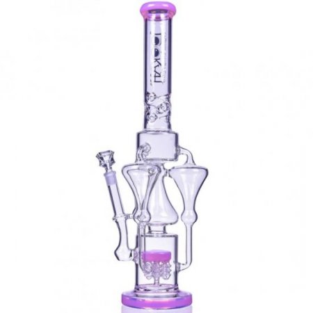 The Pink Panther - Lookah? - 21" Triple Tornado Chamber with Electric Sprinkler Perc - Pink New