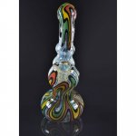 6" Ziggy Water Bubbler - Rasta Colored New