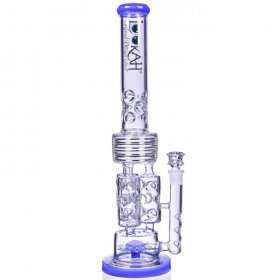 Emerald Bong - Lookah? Premium Series 20" Sprinkler Perc Bong - Jade Blue New