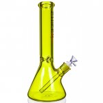 The Daffodil - Chill Glass - 14" Thick & Heavy Beaker Bong - Yellow New