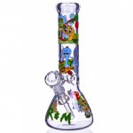 The Crazy Emotions - 12" Rick and Morty Inspired Beaker Bong Very Thick & Heavy - Special Deal New