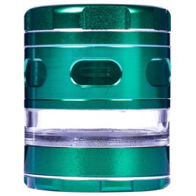 The Avatar - Chromium Crusher? - Precision Four-Part Glass Hybrid Grinder - 63MM - Green New
