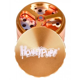Gear Herb - HoneyPuff? - 63MM Four-Part Grinder - Gold New
