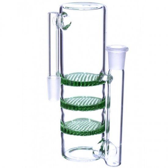 Triple Honeycomb AshCatcher - 14mm - Green New