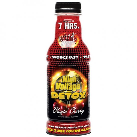 High Voltage Premium Detox Drink - 16oz - Blazin\' Cherry New