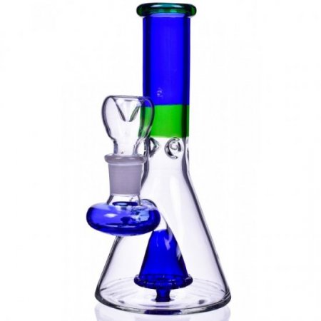 Smoke Club - 8" Mushroom Sprinkler Perc Beaker Bong New