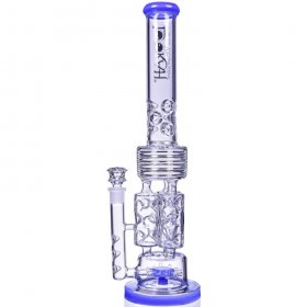 Emerald Bong - Lookah? Premium Series 20" Sprinkler Perc Bong - Jade Blue New