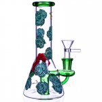 Erick Khan Rose Beaker Bong New