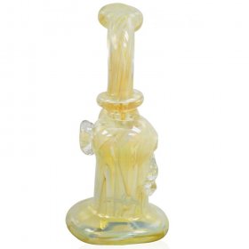 8" Golden Fumed Bubbler New