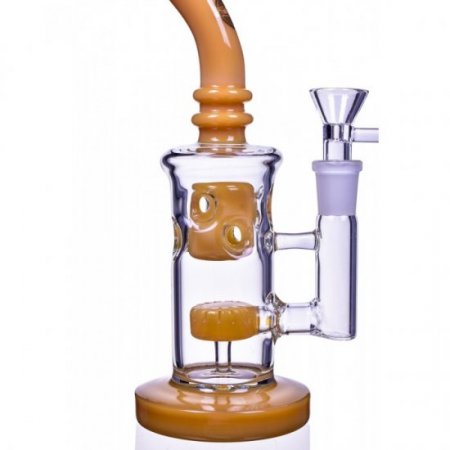 Faberge egg Dab Rig with Circ Perk Shower Head - Gold New