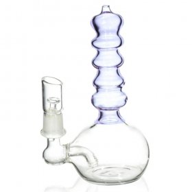 The Portable Lava Tube Mini Oil Dab Rig with Oil Dome and Nail and Dry Herb Bowl - Purple New