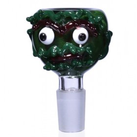 Oscar the Grouch Inspired Trash Can Monster - Male Dry Herb Bowl - 14mm New