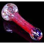 5" Spotted Fritted Glass Spoon Hand Pipe New