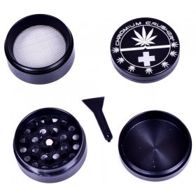 Hemp Leaf - Chromium Crusher? - Dual Four Part Grinder - 40mm New