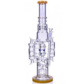 The Royal Vase - 11" Specialty Percolator Cylinder Base Bong - Pink New