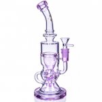 On Point Glass - 10" Fab Egg Recycler Bong - Pink New