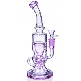 On Point Glass - 10" Fab Egg Recycler Bong - Pink New