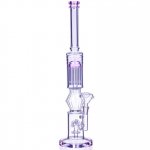 16" Inch Large Sprinkler to Tree Perc Bong Glass Water Pipe - 14mm Male Dry Herb Bowl - Pink New