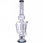 The Imperial - Lookah? - 23" Sprinkler Perc to Triple Honeycomb Chamber Bong - Black Ice New
