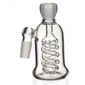 19MM Glass Coiled Ash Catcher For Glass Bong New