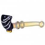 7" Black Tipped Striped Sherlock - Fumed All Over New