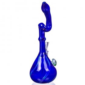 Blue Moon - 9" Siwrled Twisted Bong New