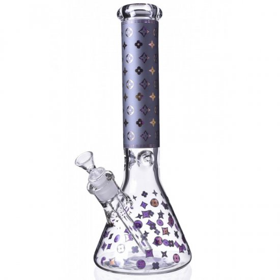 Luxury Louis Fashion Bong - 14\" 7mm Thick Beaker Bong New