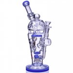 SmokeCup Trophy - ChillGlass - 13" Royalty Cone Sprinkler Perc Bong - Blue New