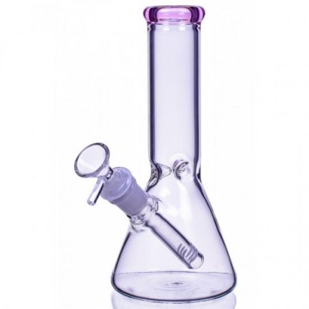 The Fuji - 8" Beaker Base Bong - Pink New