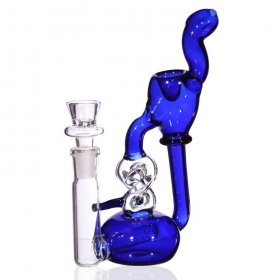 7" DNA Helix Twist Recycler Bong Water Pipe New