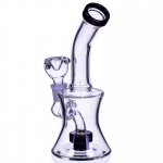 Smokey Meadows - Tilted Neck Showerhead Perc Bong New