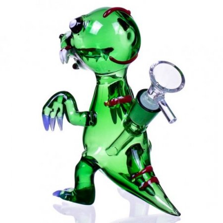 Tyrannosaurus Rex - 7" Dinosaur Bong - Green New