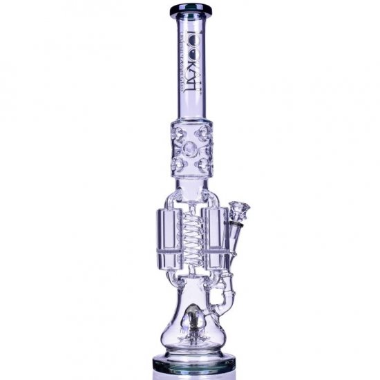 Strange Smoke - Lookah? - 20\" Sprinkler Perc And Quad Honeycomb Bong - BLUE COLOR!!! New