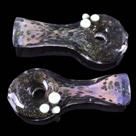 3.5" Golden Fumed Chillum With Donut Hole and shiny texture New