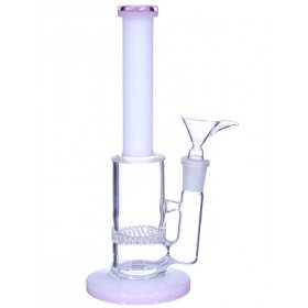 8" Honeycomb Water Pipe - Pink New