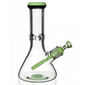 Simply Thick 10" Beaker Bottom Bong - 8mm Thick with American Color
