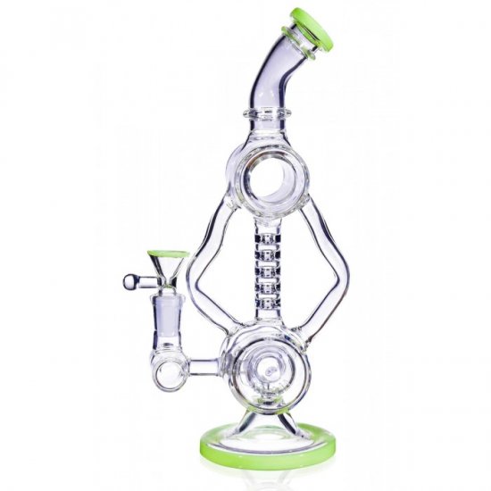 Eitri\'s Recycler - 12\" Recycler Rig With Double Barrel To Donut To Upline Design Perc New