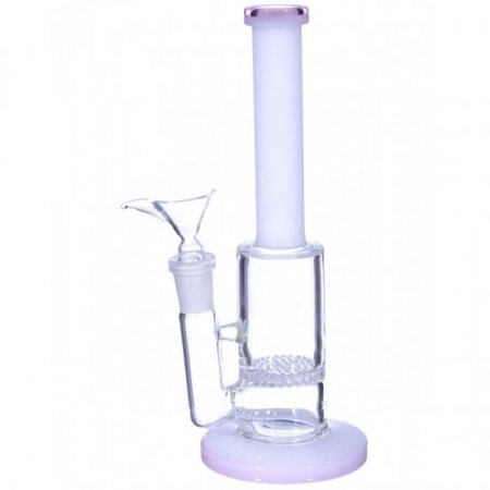 8" Honeycomb Water Pipe - Pink New