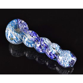 4.5" Bubbled Glass Pipe New